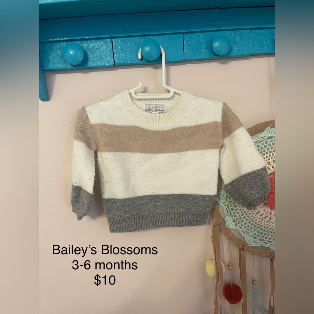 Bailey’a Blossoms baby sweater